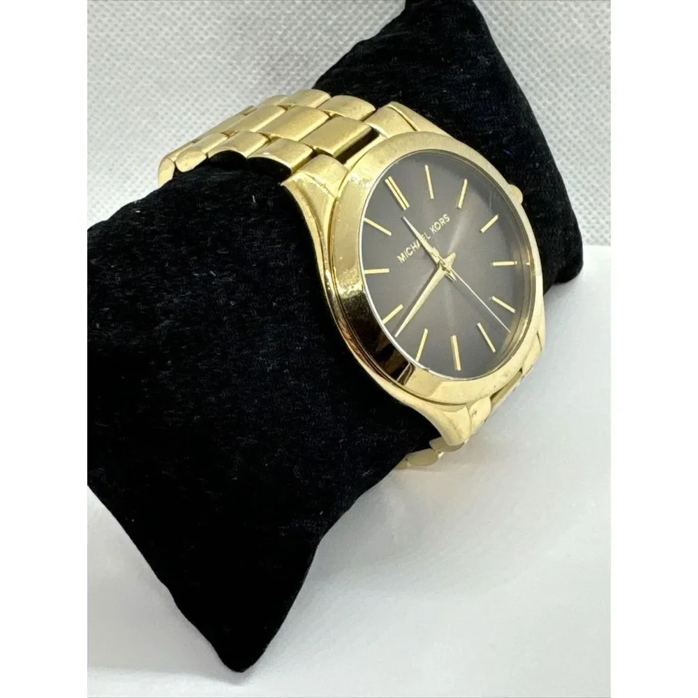 Michael Kors MK3381 Unisex Gold Stainless Steel Analog Dial Quartz Watch JNA442